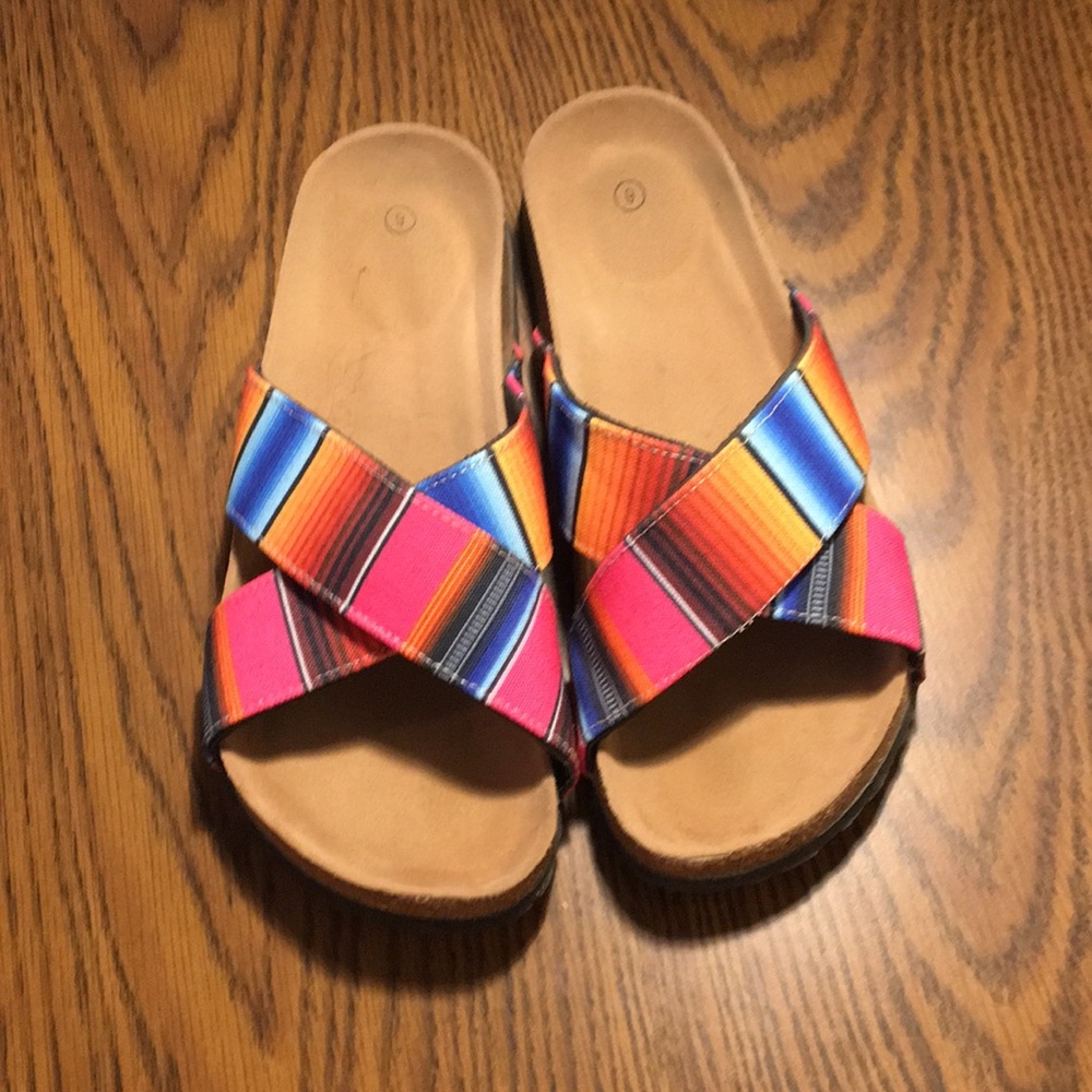 Serape sandals